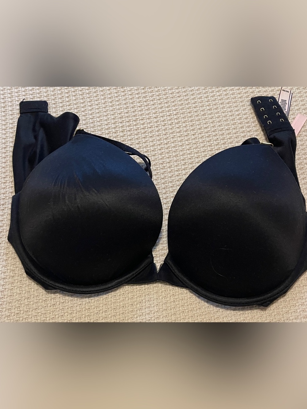 Victoria's Secret Black Push-Up Bra with Smooth Cups
